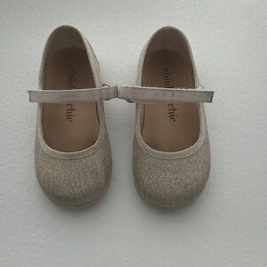 Girls' Sparkle Mary Jane Dress Shoes in Shimmery Beige